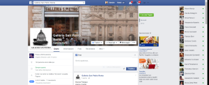 Pagina Facebook Galleria San Pietro